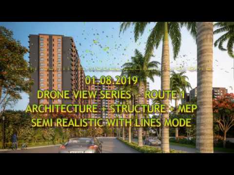 PRISTINE Basement +Tower Blocks DRONE ROUTE 1 AR+ST+MEP 010819