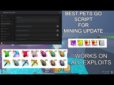 💎⛏  BEST SCRIPT FOR PETS GO ⛏💎 | MINING UPDATE