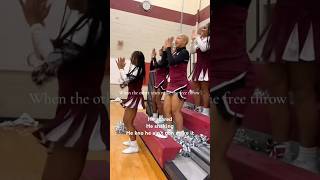 🏀❤️🤍 HE AIN’T GON MAKE IT 📣 #cheer #cheerleading #highschoolbasketball