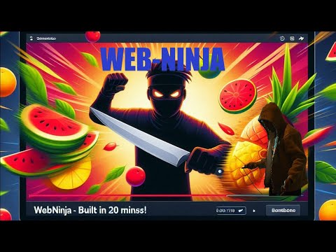 I Built a Web-Based Fruit Ninja Game with My Webcam in 20 Minutes! 🍉⚔️ | LIVE Fruit Cutting with AI