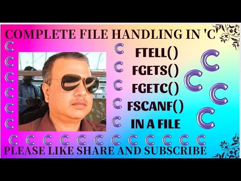 ftell(), fgets (), fgetc () and fscanf () in c Programming language