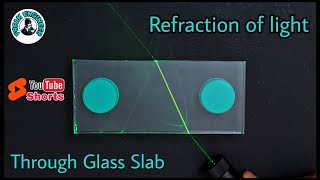 Science experiments | refraction through glass slab | laser | freak engineer