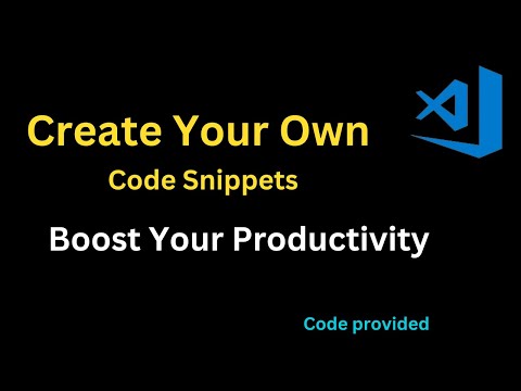 How To Create Your Own And Custom Code Snippets in VSCode | CSS Code Snippets | dev rahaman