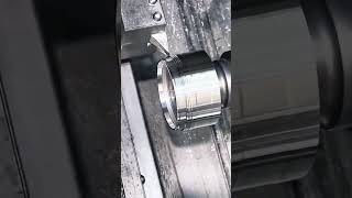 One shot CNC turning. #cnc #cncturning  #machining #cncmachining #turning #manufacturing