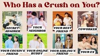 Who Secretly Has a Crush on You? 😳 | Fun Quiz Game 💘 (Requested )| @quizgalaxtopia