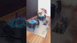 ✅ Product Link in Bio ( # 2494 ) - Magic Stainless Steel Liftable Double Gas Stove
