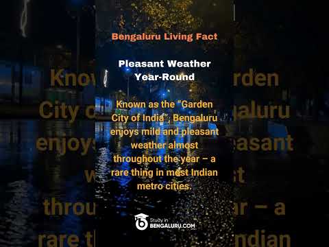 Did you know this about Bengaluru? #StudyInBengaluru #ExploreBengaluru  #BengaluruWeather