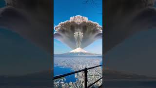 Japan Mount Fuji Volcano  Blast 💥 #japan #montfuji #shorts #viral