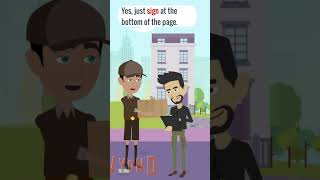 English Practice | How to talk to the DELIVERY PERSON in English | ESL Conversation