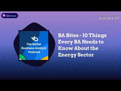 The Better Business Analyst Podcast - BA Bites - 10 Things Every BA Needs to Know About the...