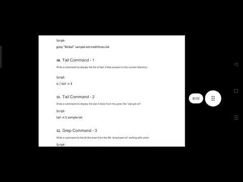 Cognizant Shell Script Hands on