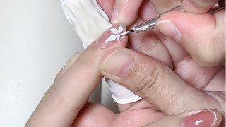 沉浸式美甲分享 温柔小花