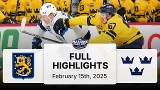 Finland vs. Sweden | 4 Nations Face-Off Highlights | February 15, 2025