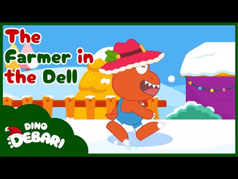 ❄️🎄🎁 Christmas Special🦖🎅❄️The Farmer in the Dell⛄️🧑‍🌾| Nursery Rhyme & Kids Song | DebariTV