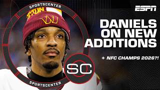 Jayden Daniels LIVE from Commanders training camp 🏈 Playing with Deebo, Terry & more! | SportsCenter