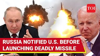 Russia's Last Minute Warning To U.S. Before Hypersonic Missile Attack On Ally Ukraine | Details