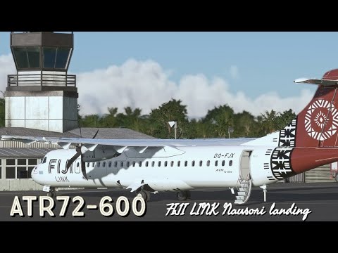 MSFS Asobo ATR 72-600 Nausori Airport landing (NFNA , FIJI)
