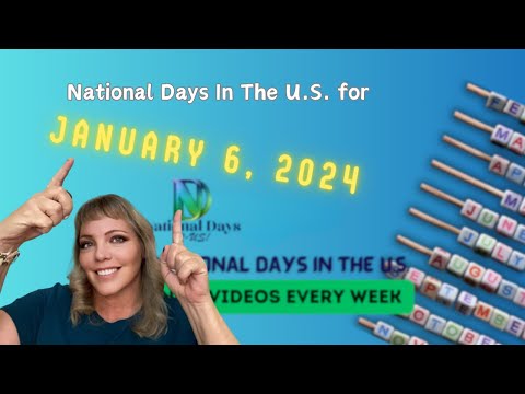 FUN National Days for JANUARY 6, 2024! | Best DAILY NATIONAL DAYS in the U.S.