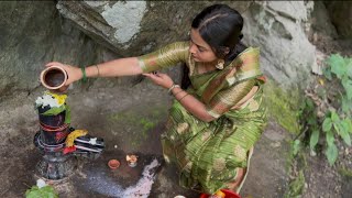 The first Monday of Sawan || Everything was broken in the landslide except Shiv Linga || Babita G...