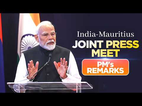 PM Modi's remarks during the joint press meet with PM Ramgoolam of Mauritius