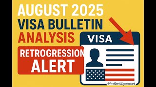 August 2025 Visa Bulletin: 6 weeks of retrogression. Sad news! EB2, NIW, EB1, Greencard. I-140.