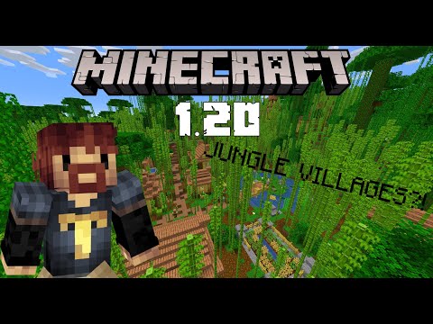 Minecraft 1.20 Bamboo Jungle Villages!