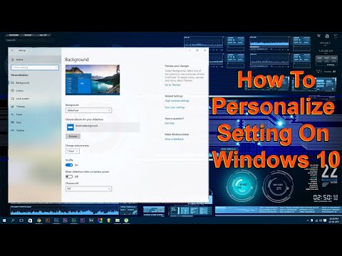 how to use personalize setting windows 10 | How to Personalize Windows 10 | personalize 20H2