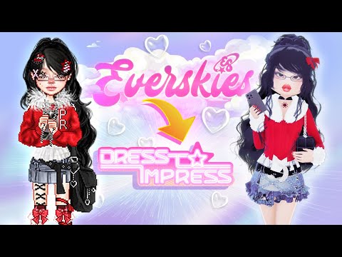 Only Using EVERSKIES OUTFITS In DRESS To IMPRESS ROBLOX..?!