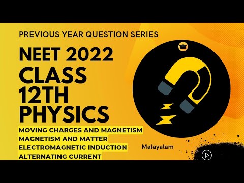 NEET 2022| PYQ's | Moving Charges and Magnetism, Magnetism and matter, EMI, AC