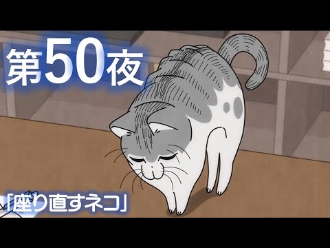 アニメ『夜は猫といっしょ』第50夜「座り直すネコ」