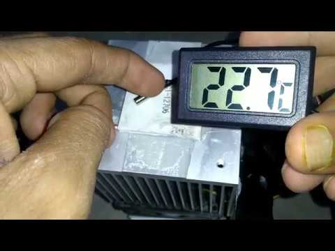 Thermoelectric cooler working  test