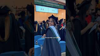 Finally graduated from Korean University🥺🤍#graduate #korea