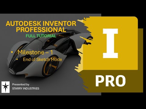 21 - Milestone - 1 | End of Sketch Mode | Autodesk Inventor Professional Tutorial