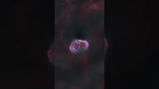 Crescent nebula with quote #space #universe