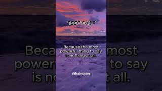 Don't waste words on people who deserve your silence    .....#shorts#brainbytes#facts