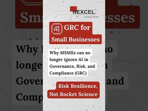 AI in GRC (Governance, Risk & Compliance) is now essential for MSMEs.