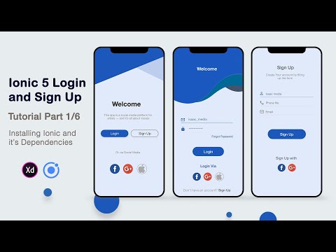 Ionic 5 Login and Sign Up Tutorial part 1