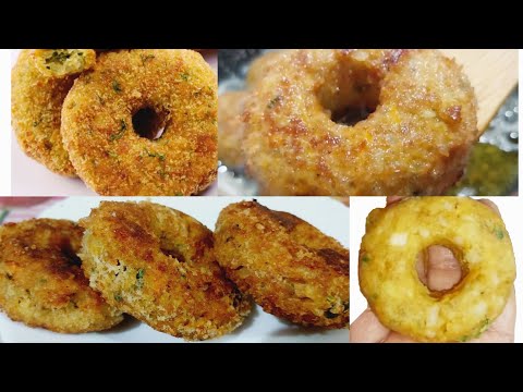 Crispy Chicken Potao Donuts | Chicken Donuts Recipe | Quick & Easy Budget Friendly Snacks Recipe