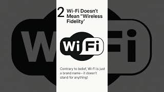 Wi Fi Doesn't Mean 'Wireless Fidelity'  #wifi #learn #wlan #networkingbasics #techexplained #shorts