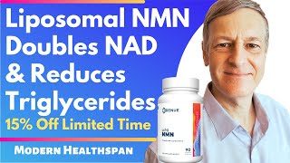 Lipo NMN Doubles NAD & Reduces Triglycerides 15% Discount Code R888223N