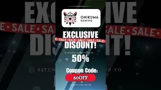 ONIKUMA Gaming Sitewide Code! #GamingGear #ONIKUMAGaming #LevelUp #50percentoff #shopnow #50off