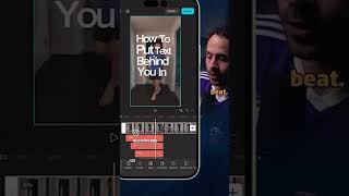 HOW TO PUT BEHIND TEXT IN CAPCUT 🎬✂️ #toolstocreateabetterlife  #capcut #text
