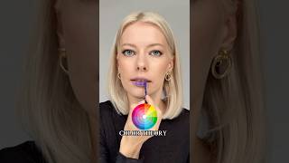 Color Theory & Lip Mixology. Purple and orange lipsticks mixed together. #colortheory #colorwheel