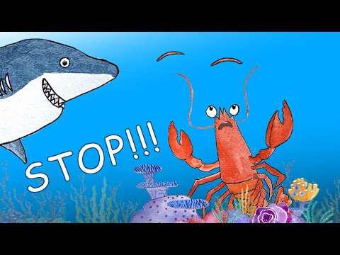 COME BACK EYEBROWS!!!! - Lobster in panic! - Funny sea animal video