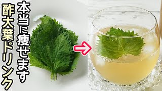 健康飲料「酢大葉ドリンク」大葉消費におすすめ！材料３つ‼大葉を煮るだけ
