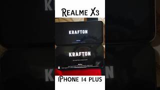 iPhone 14 plus vs Realme X3 pubg test 😱 #shorts #bgmi #pubg
