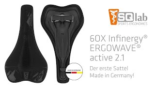 SQlab 6OX Infinergy® ERGOWAVE® - der erste Sattel Made in Germany!