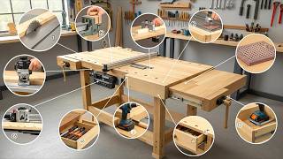 1 Month in 10 Minutes! This Skillful Man Build a Workbench With 20 Functions