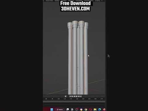 #Blender Gothic Colom Free Download From 3DHEVEN.com | #3DHEVEN