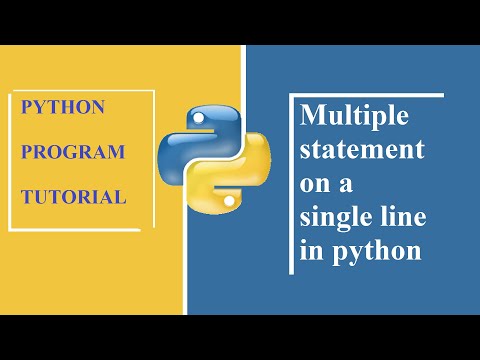multiple statement on a single line in python